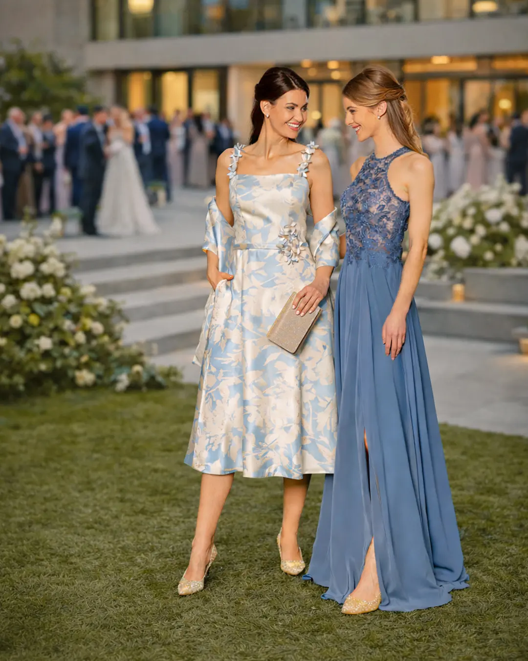 Brautmutter Outfit und Brautjungfernkleid bei Steinecker