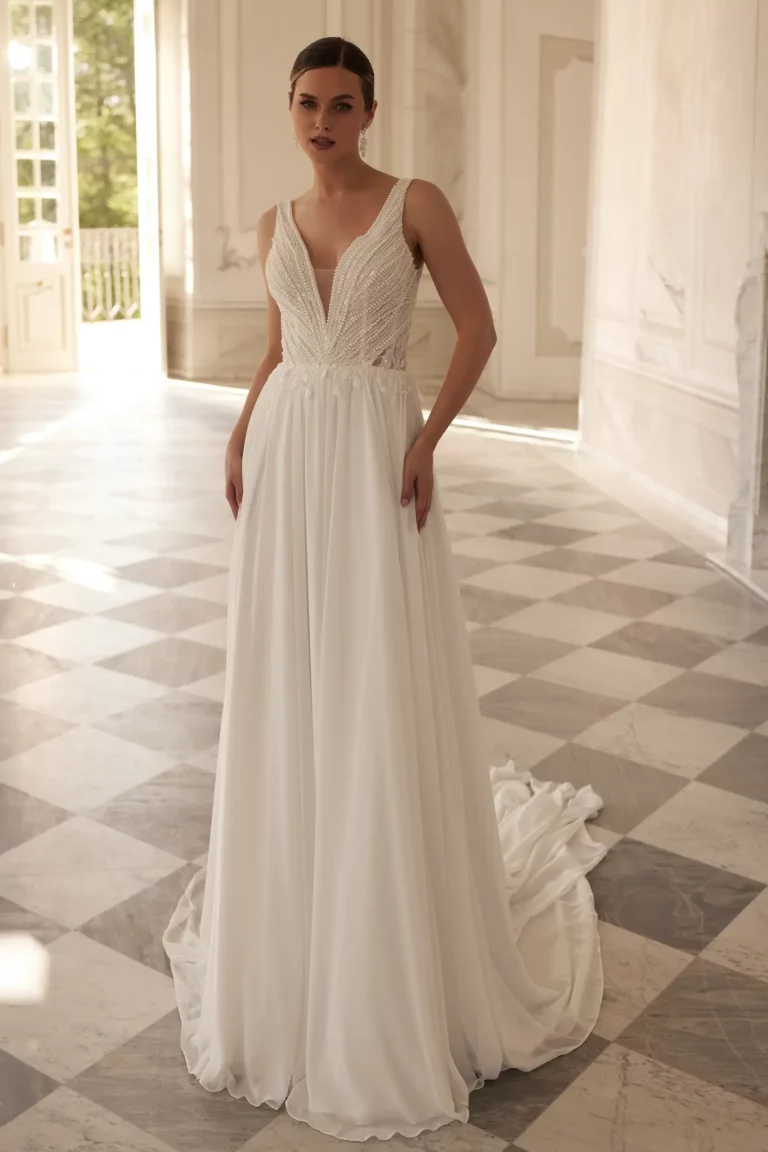 GALA INAHI- GEORGETTE SKIRT (3)-Brautkleid-Prinzessin